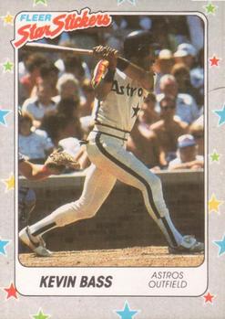 1988 Fleer Sticker Baseball Cards        085      Kevin Bass